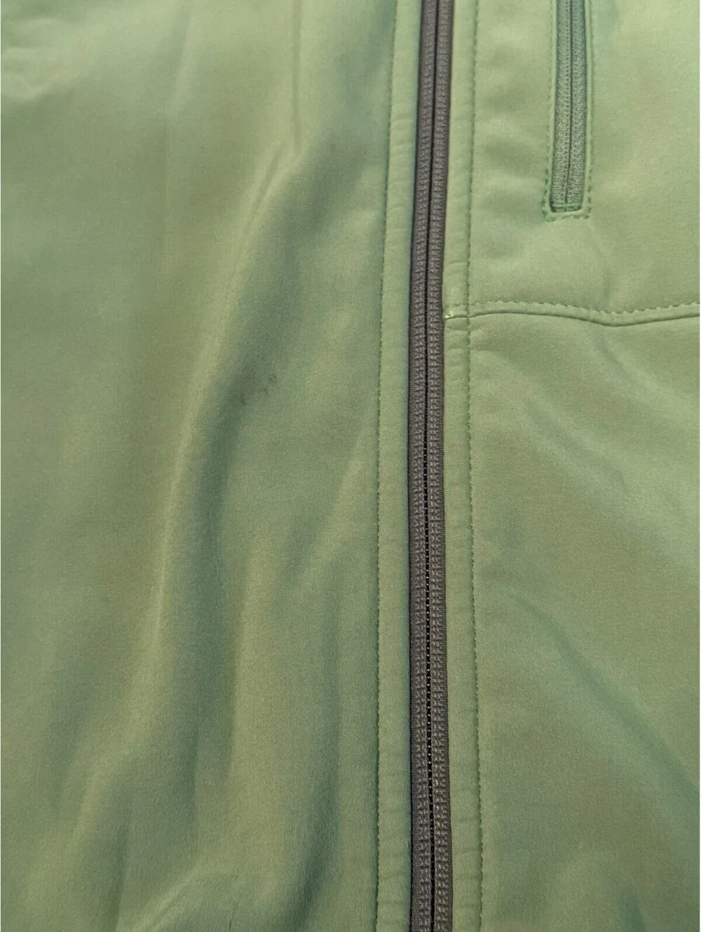 The North Face Soft Shell Jacket Mens SZ Medium Full Zip Green